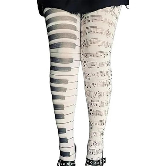 Womens Letter Print Tights Gothic Hosiery With Alphabet Design All Seasons