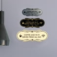 thumbnail image 3 of Designer Coffee and Wi-Fi Served Fresh All Day Sign (Brushed Gold) - Medium, 3 of 4