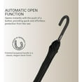 thumbnail image 7 of Knirps T.760 Automatic Long Stick Rain Umbrella in Black – Lightweight Cane Umbrella, 41in Canopy, Fiberglass Ribs & Steel Shaft, OEKO-TEX Fabric, Lacquered Round Handle, Wind-Tunnel Tested, 7 of 7