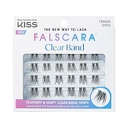 KISS FALSCARA Clear Band False Eyelash Extension Wisps Multipack, 24 Ct.