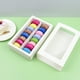 thumbnail image 4 of Inteprter Caja de paquete de galletas para cupcakes, caja de embalaje transparente portátil de un solo para bodas, accesorios de cocina para el Cocina y Comedor, 4 of 6