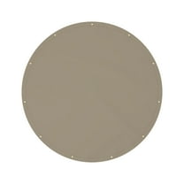 Covers&All Round Tarps, 12 Oz Made of Waterproof Tear and UV-Resistant Fabric, Multipurpose for Pool Patio Garden Equipment Sports Fields (5 Feet, Beige)