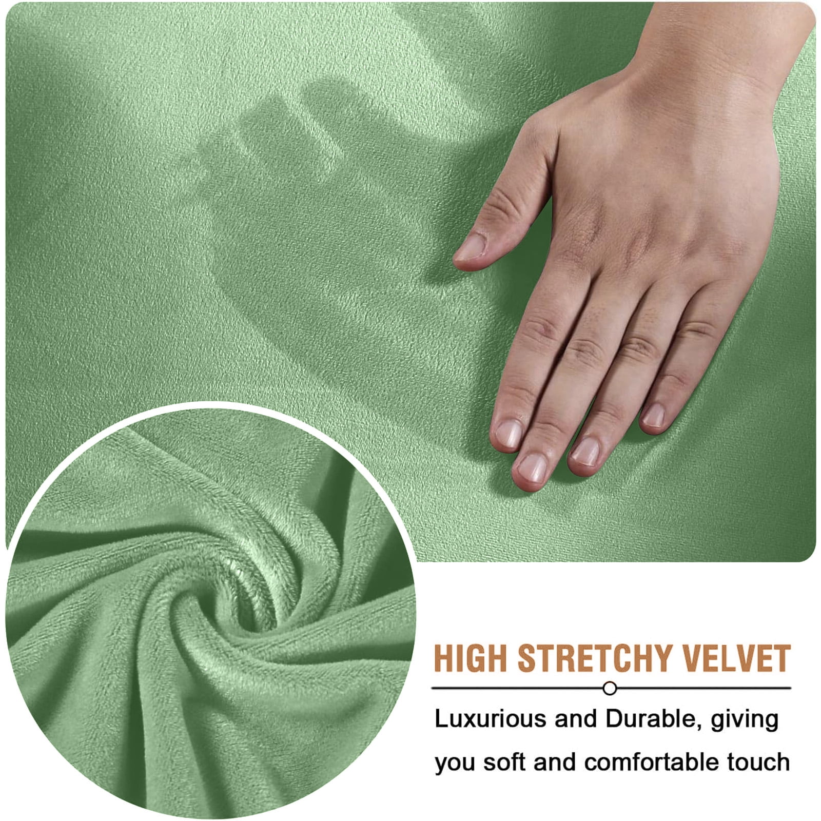 SANMADROLA 100% Waterproof Couch Covers Velvet Stretch Slipcover for 3 Cushion Sofa Cover Non Slip Leakproof Washable Furniture Protector for Kids Dogs Cats Pets