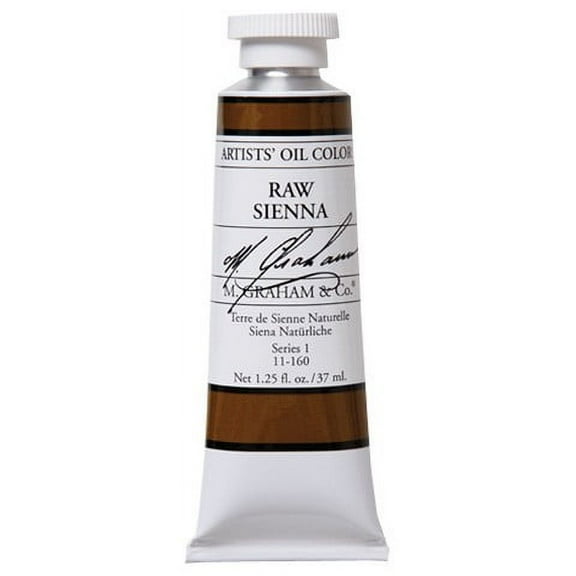M. Graham Artist Oil Paint Raw Sienna 1.25oz/37ml Tube