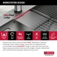thumbnail image 4 of DELTA Rivet 25 Workstation Kitchen SinkDrop-In Top Mount16 GaugeStainless Steel Single Bowl withWorkFlow LedgeandAccessories, 4 of 14