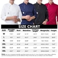 thumbnail image 3 of maskred Fashionable Chef Coat Polyester Long Sleeve Warm Chef Uniform Buttons with Front Pockets Shirts for Men Suits for Restaurant Blue M, 3 of 6