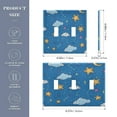 thumbnail image 3 of 2 Gang Light Switch Cover Plate Cloud and Star Wall Plate Decorate Electrical Outlet Cover Plates 4.56”x4.48”, 3 of 8