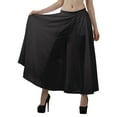 thumbnail image 4 of Moomaya WoMen's Flair Wide Leg Plazzo Pants Solid Color Elastic Waist Bottomwear, 4 of 5