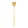 thumbnail image 1 of facefd Coffee Spoons Long Handle Dessert Tea Teaspoons Home Bar Cafe Hotel Scoops Kitchen Tableware Flatware Accessories Type 1 Silver Type 4 Gold, 1 of 6