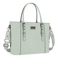 thumbnail image 1 of Bolsa MOSISO para portátil, piel sintética, para mujer de 15 a 16 pulgadas, color verde, 1 of 5