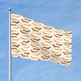 thumbnail image 2 of Picia Dachshund Printed Flag ,Dachshund Pattern Garden Flag Vertical Double,Yard Lawn Outdoor Decor 48x72", 2 of 9