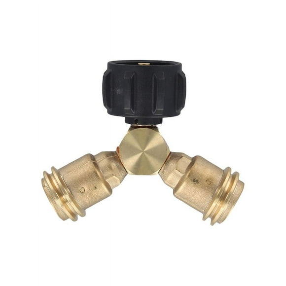 Propane Splitter, Propane Tank Y Splitter Adapter With Valves Shenzhuyue
