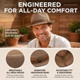 thumbnail image 5 of Summer Breathable Mesh Pork Pie Hat,Retro Straw Breathable Sun Protection Cap,Lightweight Fedora Bowler Hat, 5 of 7