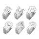thumbnail image 2 of 6 Pieces Stainless Steel Tablecloth Clip Graphic Tablecloth Clip High Elasticity Mobile Fixed Clip (butterfly), 2 of 5