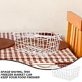 thumbnail image 3 of 2Pcs Potato And Onion Storage Bin Metal Freezer Baskets 11.0X8.3X4.7in, 3 of 4