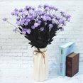thumbnail image 3 of Artificial Flowers Decorative DIY Party Desktop Roses Bouquet Bedroom Romantic Table Simulation Home Room Decor Outdoor Purple, 3 of 9
