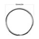 thumbnail image 2 of Newflager Llaveros planos de 2.0 in – Llaveros grandes divididos – Clips circulares de acero plateado con bordes redondos – Conector de llavero resistente (paquete de 20), 2 of 5