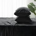 thumbnail image 5 of Flannel Sheets Full Size Black - Super Soft Fleece Sheets Set Fluffy Extra Plush, 4 Piece(Include Fitted Sheet, Flat Sheet, 2 Pillowcases), 5 of 7
