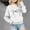 White, variant on Wavsuf Girl Winter Pullover Kids Printed Sweatshirts Top Crew Neck Hoodless Sweatshirt Black Size 12-13 Years
