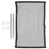 Baluue 1 Set Stainless Steel Freestanding Pet Safety Guard Mesh Gate for Stairs