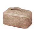 thumbnail image 1 of Bolsa de cosméticos de viaje de gran capacidad,Bolsa de maquillaje,Bolsa organizadora de maquillaje de cuero PU portátil impermeable, 1 of 5