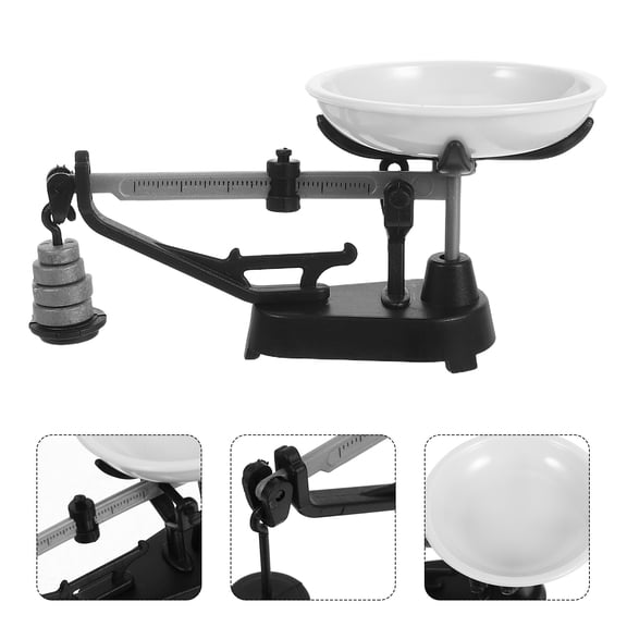 WEUVEB Dollhouse Bedroom Furniture Black Retro Balance Scale 1Pcs