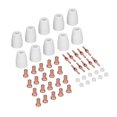thumbnail image 4 of Cutter Torch Consumables, Plasma Cutting Nozzle Copper Durable Extended PT-31  For SUPER200P For LGK40 For CUT40 50Pcs, 4 of 8