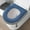 🔥 Blue, variant on Msgweeeg Toilet Seat Cushion Padded Toilet Seat Thickened Toilet Seat with Carrying Handle Complete Coverage Winter Warm Household Toilet Seat Removable Waterproof Toilet Seat