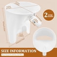 thumbnail image 2 of 2 PCS Flour Funnel for KitchenAid Mixer 7 Qt, Anti-Splash Attachment for Tilt-Head Stand Mixer 7 Quart (KSM70), Dishwasher Safe No-Mess Baking Tool, Easy Pour Accessory (White), 2 of 11