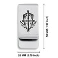 thumbnail image 2 of Stainless Steel Cleric Classic Slim Money Clip Credit Card Holder, 2 of 2