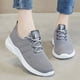 thumbnail image 2 of Zapatillas deportivas de malla transpirables para mujer, informales, con cordones, cómodas, deportivas, a la moda para estudiantes, 2 of 4
