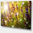 thumbnail image 2 of Beautiful Purple Wild Flowers - Large Floral Canvas Art Print, 2 of 4