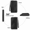 thumbnail image 3 of GAEKEAO Womens Wallet RFID Blocking Leather Large Capacity Long Purse Card Clutch Wristlet, 3 of 6