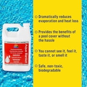 LO-CHLOR Aqua Blanket - The Liquid Solar Blanket for Pools and Energy Saving Liquid Pool Cover, Non-Toxic and Safe Pool Evaporation Prevention, Greatly Reduces Heat and Chemical Loss AB009-12 128 Oz