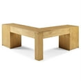 thumbnail image 3 of Riverbay Furniture Transitional Wood L Shaped Desk in Maple Brown, 3 of 8