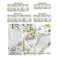 thumbnail image 3 of Kitchen Cafe Valance Curtain for Small Windows,Spring Watercolor Pastoral Daisy Rod Pocket Valances Botanical Leaves Plants Flower Window Treatment Panel for Living Room/Bedroom/Bathroom,60x18in, 3 of 9
