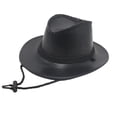 thumbnail image 3 of Sombrero de vaquero occidental de moda Sombrero para el sol de cuero para negro Zulema Sombrero de vaquero, 3 of 8