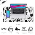 thumbnail image 5 of Long Mouse Pads for Desk,Halloween Black Ghosts Bats and Pumpkins Desk Mats on Top Of Desks, Desk Mouse Pad Extra Large with 3mm Non-Slip Base and Stitched Edge for Gaming,Office,Work,Home 31.5"x15.7", 5 of 6