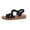 Black, variant on Slope Heel Platform Sandals Comfortable Lightweight Retro Summer Casual Walking Outdoor on Beach Shoes Designed for All-Day Comfort with Supportive Heel