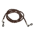 thumbnail image 1 of Cordón de cuero sintético para sujetar gafas deportivas, correa para el cuello para gafas de sol, retenedor de gafas marrón, 1 of 8