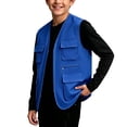 thumbnail image 3 of ATOGUTA Cargo Vest Kids Unisex Zip Up Sleeveless Hiking Jacket Lightweight Outerwear with Multi-pocket Size 5T-13, 3 of 6