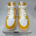 thumbnail image 3 of Ni - ke WMNS Air Jordan 1 Mid 'White University Gold' BQ6472-117 Womens/Youth Brand New, 3 of 5
