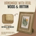 thumbnail image 3 of Marco de fotos Fairwood Way, 5 x 7 pulgadas, madera de ratán, color marrón, 3 of 7