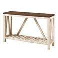 thumbnail image 6 of Pemberly Row 52" Rustic Entry Console Table in Dark Walnut Top and White Oak, 6 of 7