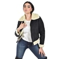 thumbnail image 1 of Chamarra tipo aviador con borrega Roman Fashion /Juvenil, 7524 (Negro) negro M, 1 of 5