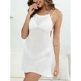 thumbnail image 6 of Women's Resort Dress Sexy Backless Woven Skirt Strappy Beach Bikini Cover-up, 6 of 11