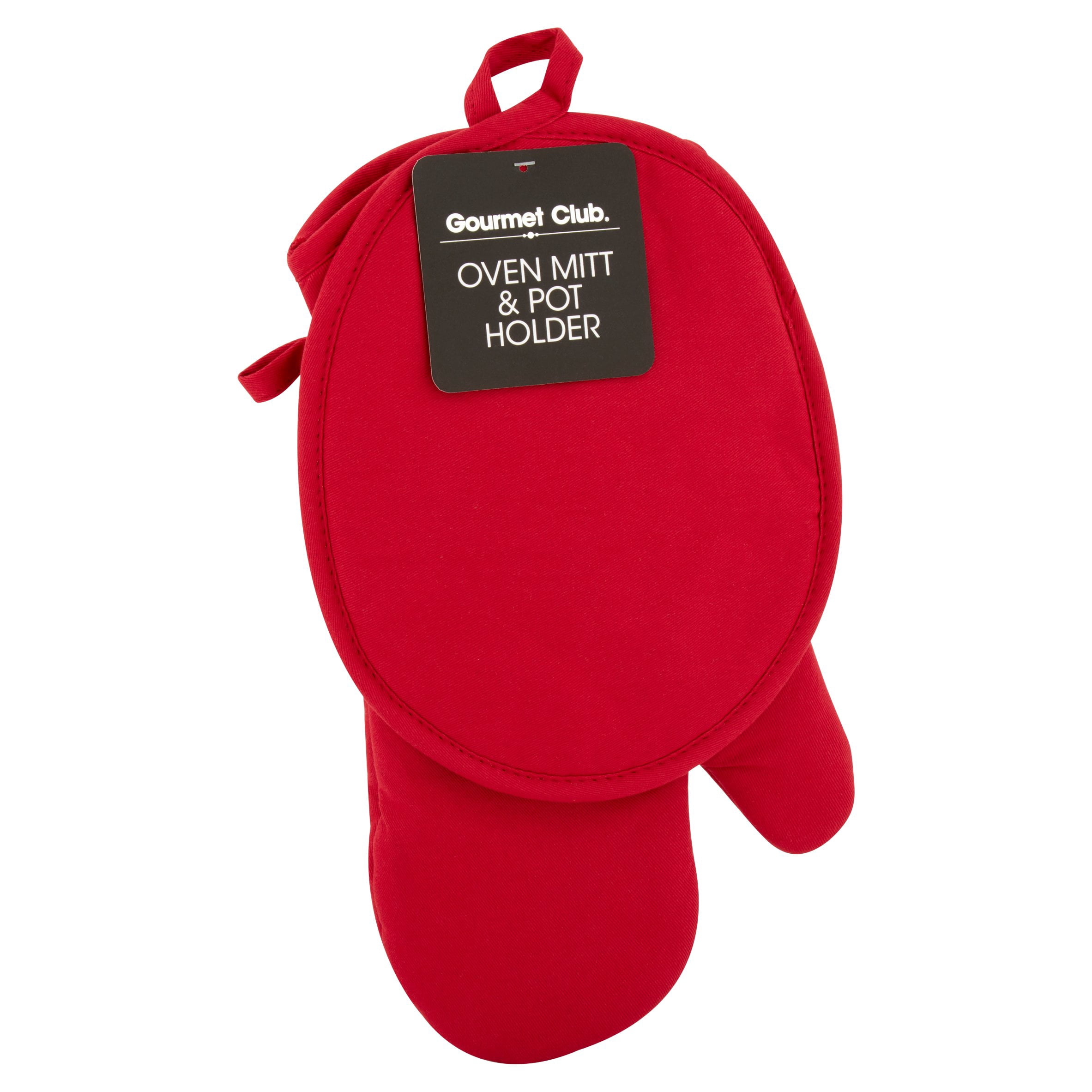 Oven Mitt Pot Holder Set, Gourmet Club, Kitchen Utensils
