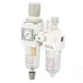 thumbnail image 3 of Air Filter Regulator Lubricator Combo G1/4in Inlet Outlet Pneumatic Tool Air Pressure Regulator Water Oil Separator, 3 of 14