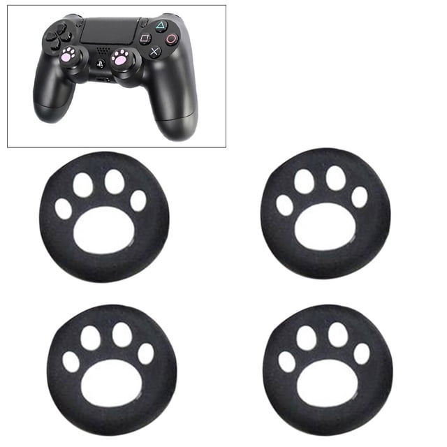 EeaseCA 4 Pcs Capuchons de Poignées pour Joysticks, Capuchons de Joysticks pour PS4/ PS3/ PS2/ XBOXone/ XBOX360 (Blanc)