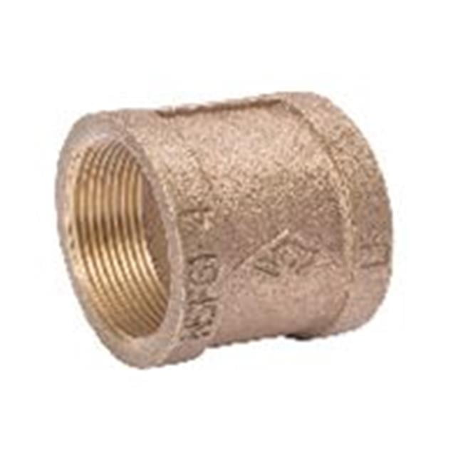 B & K Industries 454-003NL 1/2 Red Brass Coupling Pipe B And K Industries 